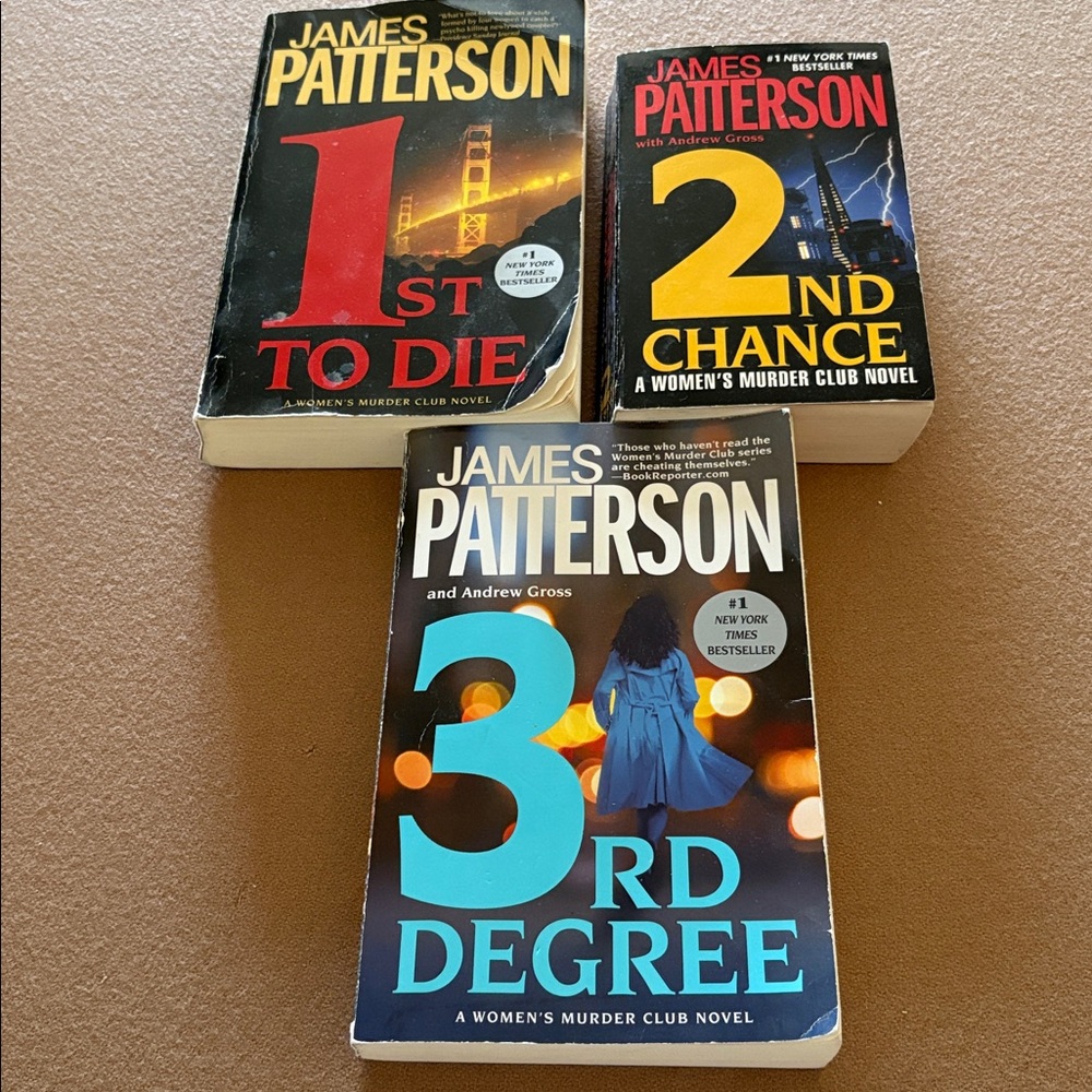 James Patterson Women's Murder Club Book Set - Black and Blue Covers